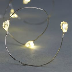 Maggie lyskæde - Klar/Sølv - med 80 LED