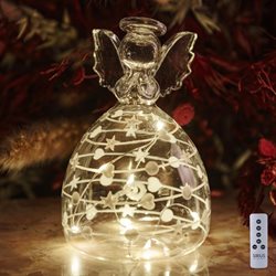 Sweet Christmas Glas engel - 13 cm. høj