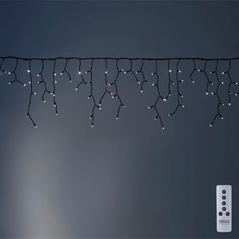 Sirius lyskæde - Tech-Line - Is Krystal med 100 Varmhvid LED - 2,5x0,6m