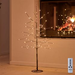 Kira LED lystræ med sne - 90 cm.