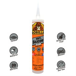 Gorilla klar Silicone - 296 ml.