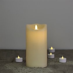 Sara vokslys - Ø10 - 20 cm. - Mandel
