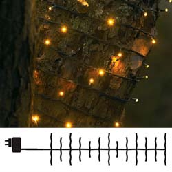 2 meter cluster lyskæde med 160 varmhvide mikro LED - Sirius lyskæde - David