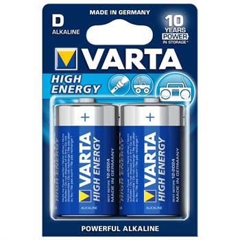 VARTA High Energy batteri - D (LR20) - 2 stk. - ALKALINE