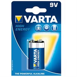 Varta batteri - ALKALINE HIGH ENERGY  9V (6LR61)